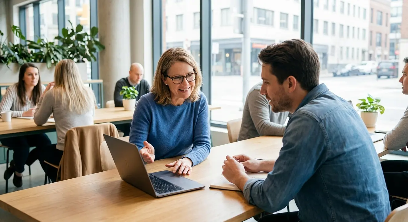 Personne en coaching ou atelier