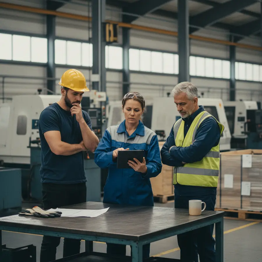 Recrutement Industries : ouvriers industriels préoccupés par les défis de recrutement