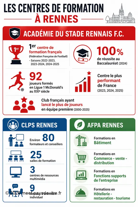 Chiffres clés pour choisir un centre de formation : performance, réussite et ressources disponibles à Rennes.