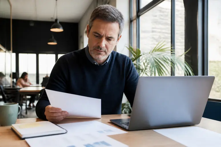 Consultant français en coworking pour sa simulation-portage-salarial.